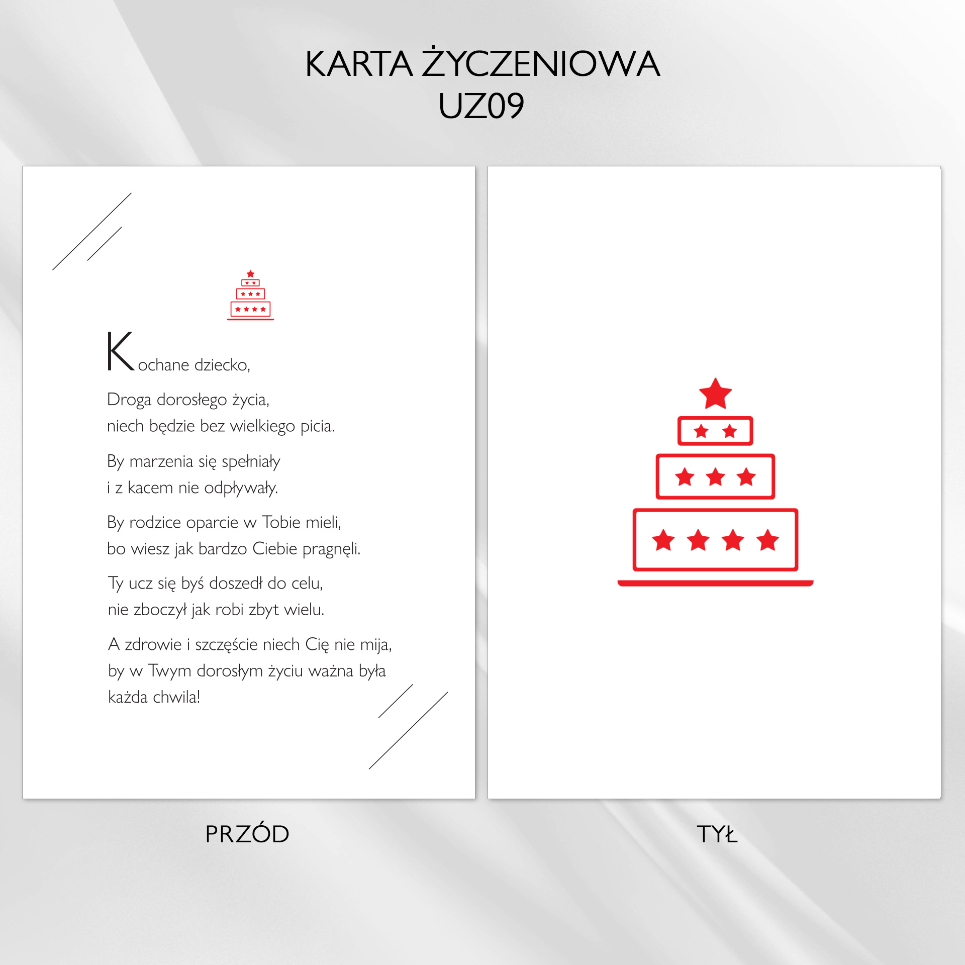 Karta życzeniowa UZ09