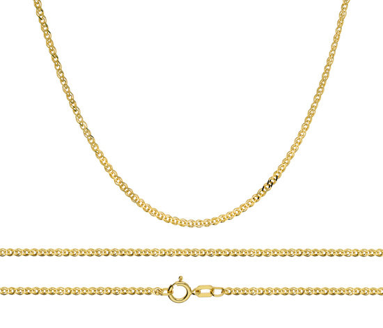 Złoty łańcuszek 585 Mona Lisa - 55 cm