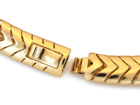 Bransoletka złota szeroka taśma