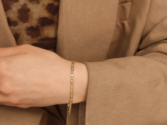 Bransoletka złota bismark 3.4mm