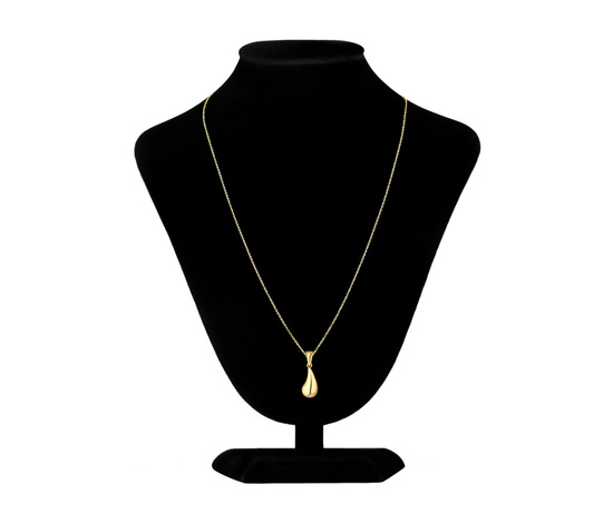 Złoty naszyjnik 585 z kroplą, łezką