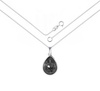 Naszyjnik srebrny 925 Swarovski - owalny