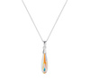 Naszyjnik srebrny 925 Swarovski - kropla