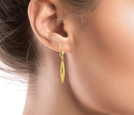 Złote kolczyki 585 - wiszące