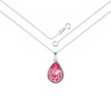 Naszyjnik srebrny 925 Swarovski - owalny