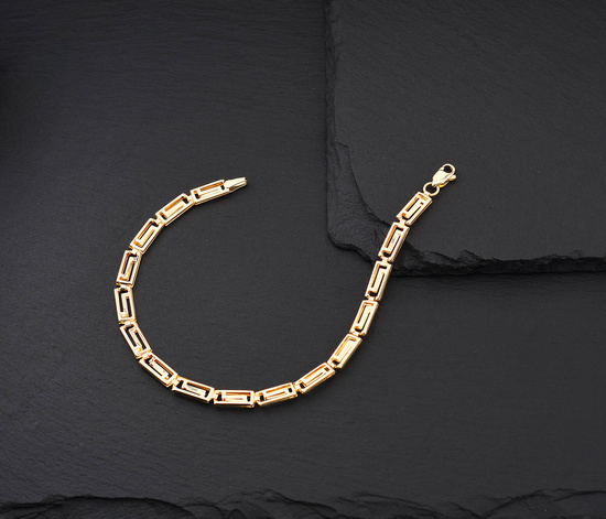 Złota bransoletka 375 grecka