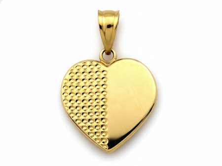 Serce złote na łańcuszek zawieszka