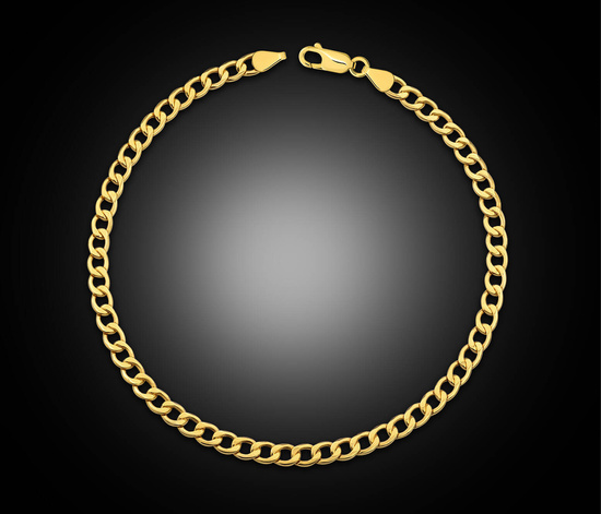 Złota bransoletka 585 pancerka 