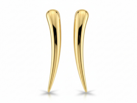 Złote kolczyki nausznice