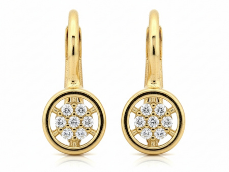 Kolczyki złote angielskie delikatne eleganckie