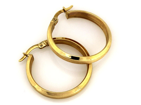 Kolczyki ze złota koła 25mm