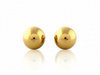 Kolczyki złote kulki przy uchu na sztyfcie 6mm