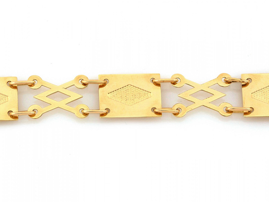 Bransoletka złota ekskluzywna elementowa