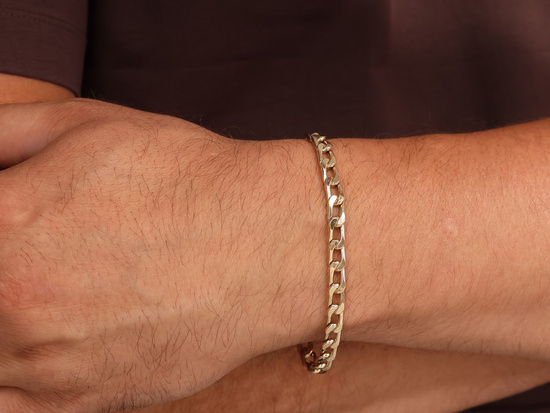 Bransoletka złota z dużych ogniw gruby łańcuch