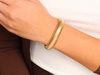 Bransoletka złota rozciągliwa efektowna