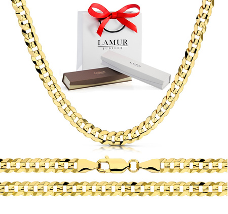 Złoty łańcuszek 375 pancerka