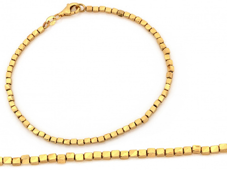 Bransoletka złota z małych kostek