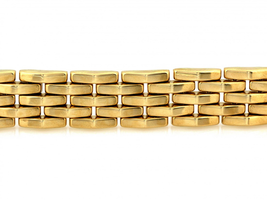 Szeroka złota bransoleta okazała z ruchomych części