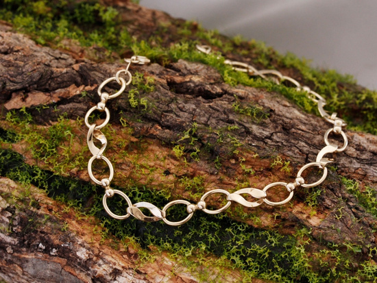 Bransoletka złota z owalnych ogniw