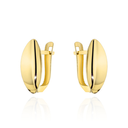 Złote kolczyki 585 łezki - klasyczne