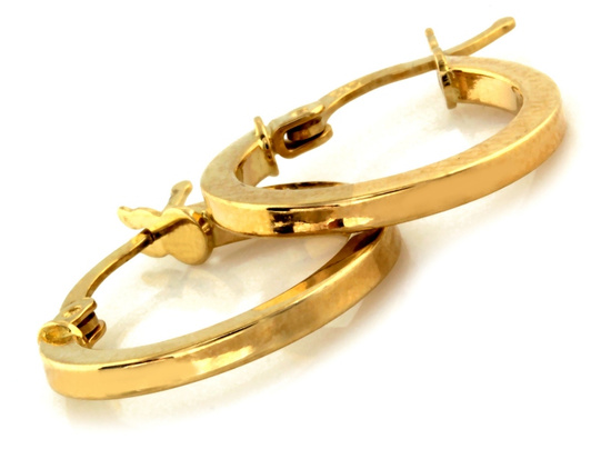 Złote kolczyki klasyczne koła 20mm