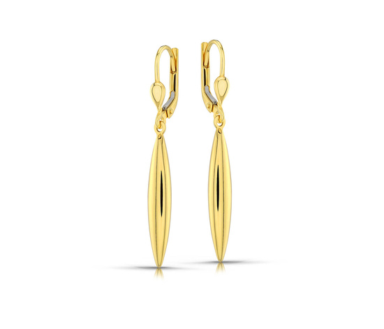 Złote kolczyki 585 - wiszące