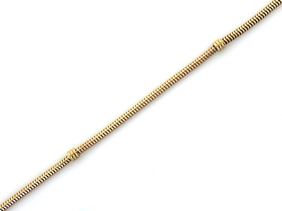 Bransoletka złota linka żmijka baza pod charmsy beads zawieszki