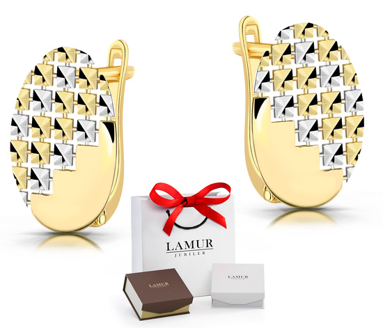 Złote kolczyki 585 - klasyczne