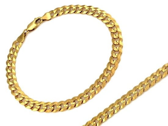 Bransoletka złota męska gruba pancerka 6.6mm