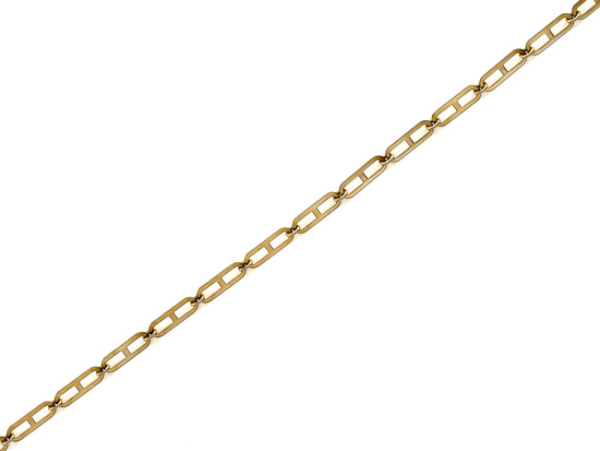 Modna złota bransoletka z dużych ogniw