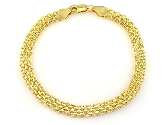 Bransoletka bismark złota 6.5mm