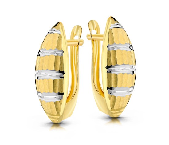 Złote kolczyki 585 - klasyczne