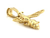 Złota zawieszka osa owad wisiorek