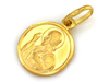Złoty medalik szkaplerz dwustronny