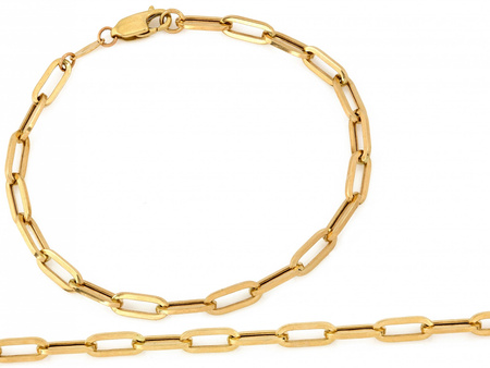 Bransoletka złota łańcuszkowa z dużych ogniw 4.5mm