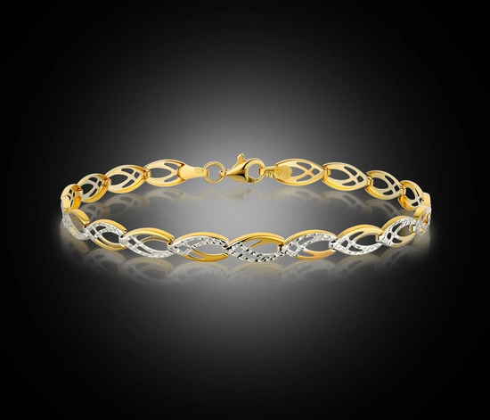 Złota bransoletka 375 klasyczna 