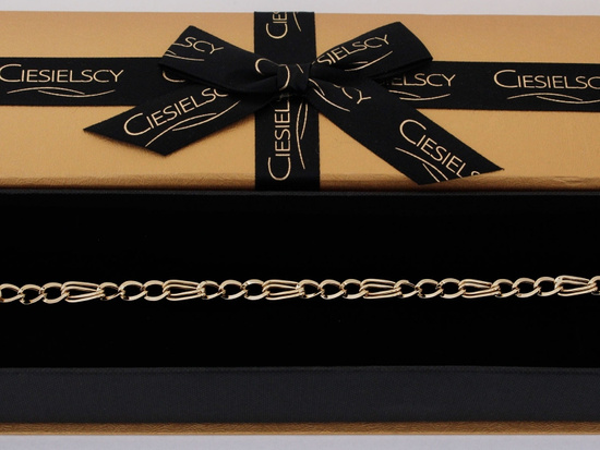 Bransoletka złota z lekkich owalnych ogniw