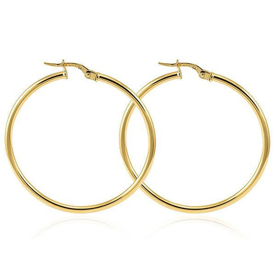 Złote kolczyki koła 585 - 28 mm