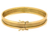 Bransoleta złota sztywna szeroka bangle ekskluzywna