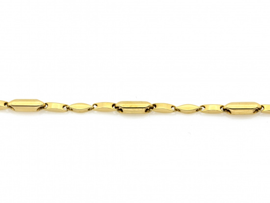 Bransoletka złota z dmuchanych tłoczonych elementów