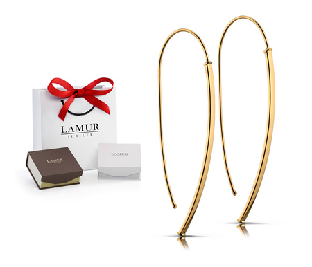 Złote kolczyki 585 nowoczesne