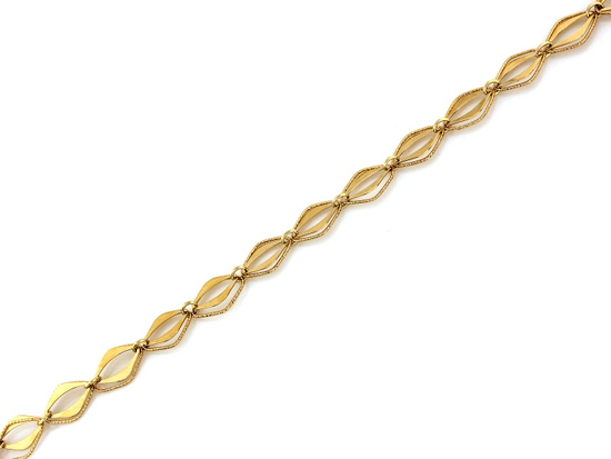 Elementowa Bransoletka złota z dużych elementów