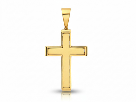Zawieszka złota duży krzyżyk bez wizerunku