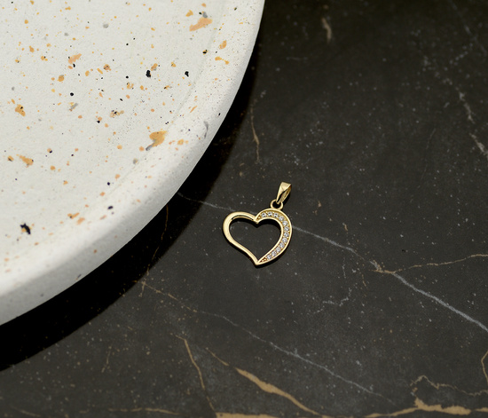Złota zawieszka 375 - serce, serduszko