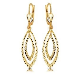 Złote kolczyki 375 - wiszące