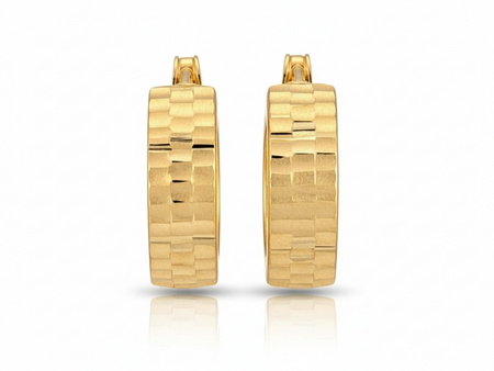 Złote kolczyki eleganckie ponadczasowe