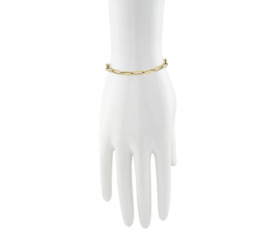 Złota bransoletka 585 nowoczesny ankier 