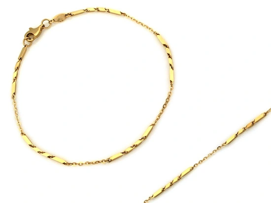 Złota bransoletka delikatna subtelna