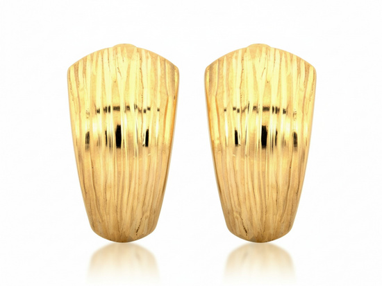 Klasyczne kolczyki złote blaszki