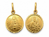Złoty medalik dwustronny szkaplerz